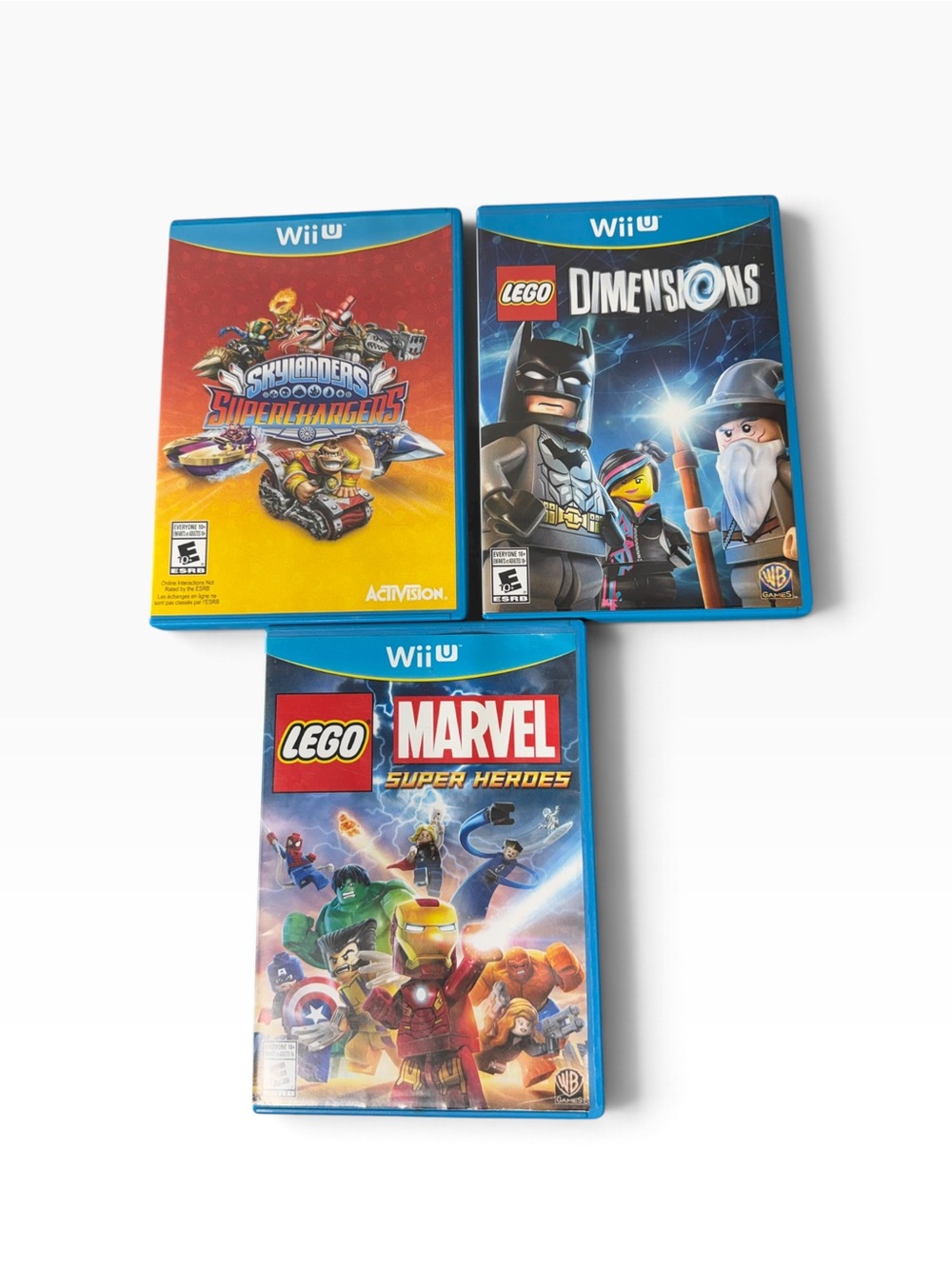 Nintendo Wii U Games: Skylanders SuperChargers, LEGO Dimensions, and LEGO Marvel